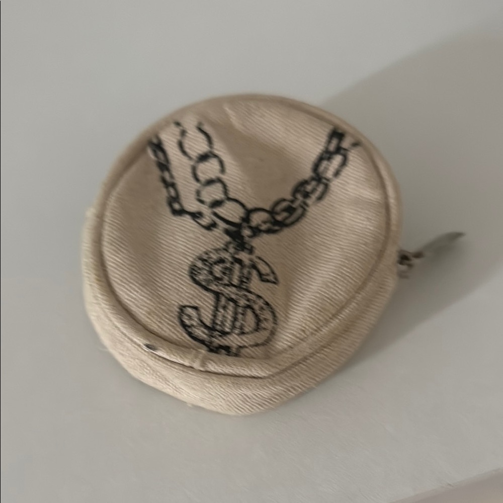 Stylish Cream Coin Pouch